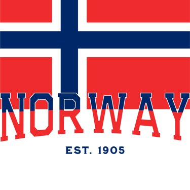 a flag with the words norway on it