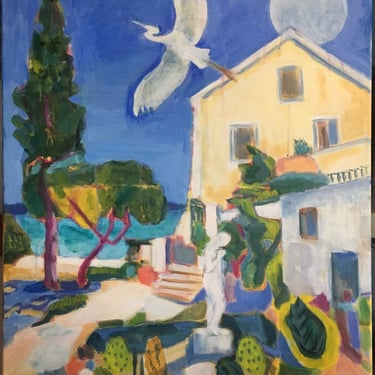 Ithaca Greece acrylic 24" x 30"
