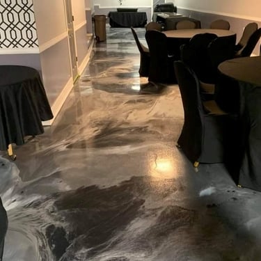 Marbleized Epoxy Floor Coating Pittsburgh