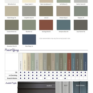 Polaris 6.5 Beaded Board Batten Siding Brochure 3