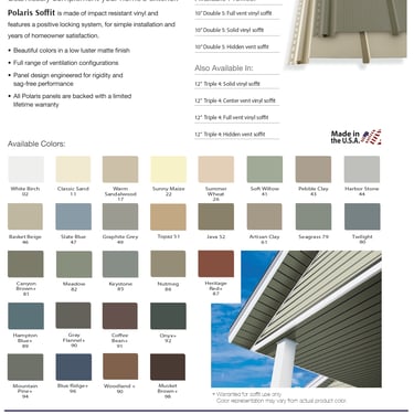 Polaris 6.5 Beaded Board Batten Siding Brochure 4