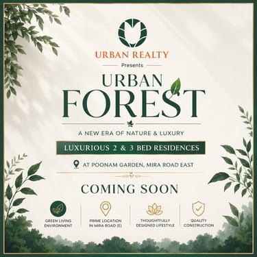 URBAN FOREST MIRA ROAD EAST, URBAN REALTY, CLLARO, URBAN FOREST, POONAM GARDEN, MIRA ROAD EAST