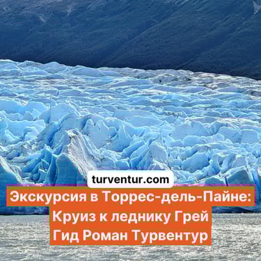Экскурсия круиз к леднику Грей в парке Торрес с русским гидом Роман Турвентур