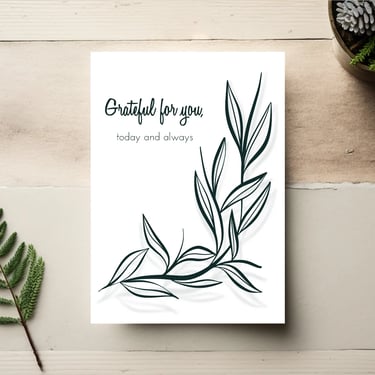 Botanical Fathers Day Card
