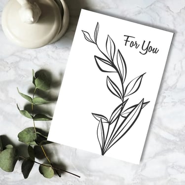 Botanical fathers day card
