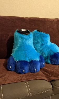 Blue feet paws from Teto Creations