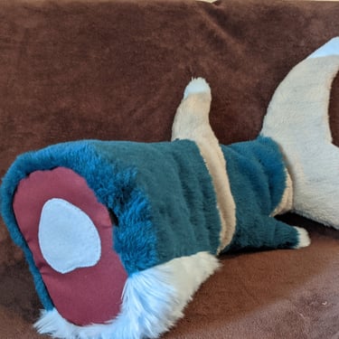 A foam core shark tail from Teto Creations Featuring a hidden belt loop and realistic motion