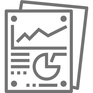 Documents Icon in Gray - Monthly Performance Report