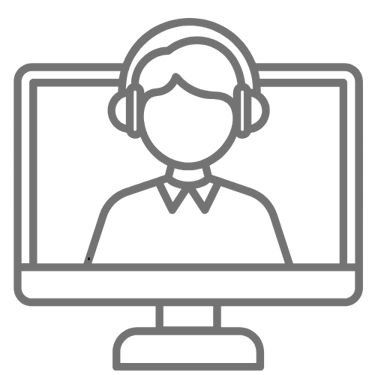 RVA Icon in Gray - Your Dedicated Roofing Virtual Assistant (RVA)