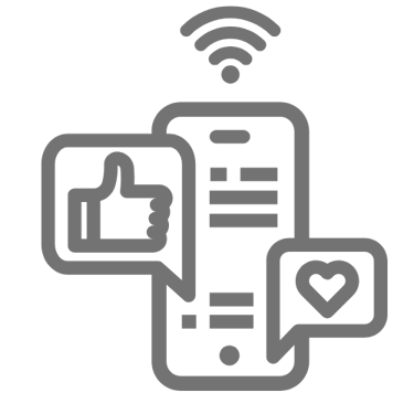 Social Media Icon in Gray - Social Media Re-Posting Promotion - Coming Soon!