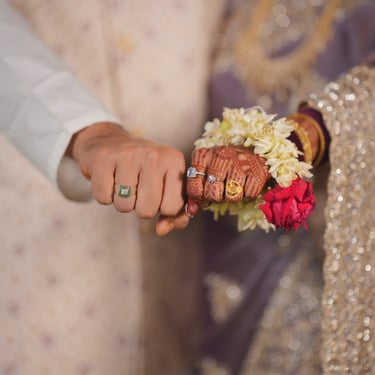 Image of bride and groom during wedding photoshoot captured by Shots By A, professional wedding photography in Warren, Michig