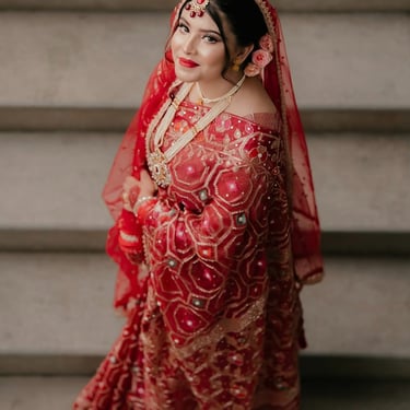 Image of bride and groom during wedding photoshoot captured by Shots By A, professional wedding photography in Warren, Michig