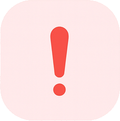 Red exclamation mark icon