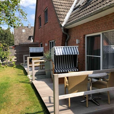 Hotel DunenNest - Terrassen der Komfortzimmer 