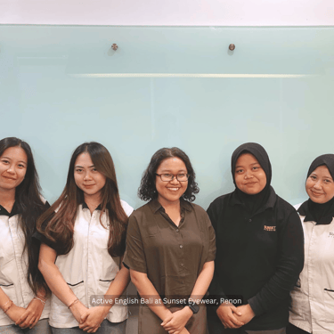Active English Bali at Sunset Eyewear, Renon