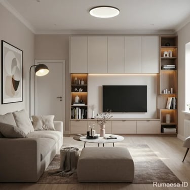 Interior rumah kecil modern