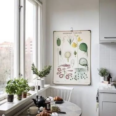 Aménagement sous la fenêtre d'une cuisine