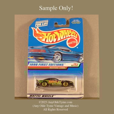 Hot Wheels Green Mustang Cobra 1998 First Edition (Sample Only!)