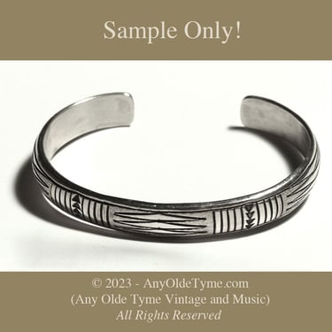 Tahe Silver Bracelet Close up (Sample Only!)