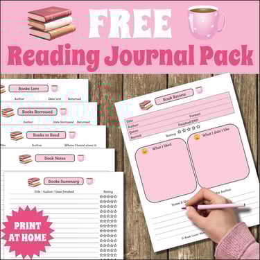 FREE READING JOURNAL PACK BANNER