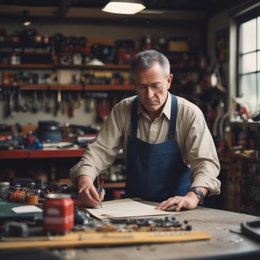 A motorcyclist is navigating a dirt track indoors, leaning into a turn. The surroundings include a protective barrier wrapped in white fabric and a person standing in a high-visibility vest observing the event. The walls are adorned with horizontal slats, and there is an overhead display showing numbers.