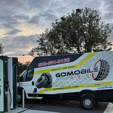 RAM Promaster EV being charged