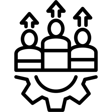 Icon representing cGMP staffing and outsourced operations support