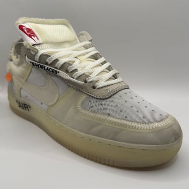 KicksReboot performed a renovation very rare Nike Air Force 1 Off-White The Ten shoes, photo taken after the process