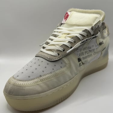 KicksReboot performed a renovation very rare Nike Air Force 1 Off-White The Ten shoes, photo taken after the process
