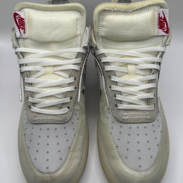 KicksReboot performed a renovation very rare Nike Air Force 1 Off-White The Ten shoes, photo taken after the process