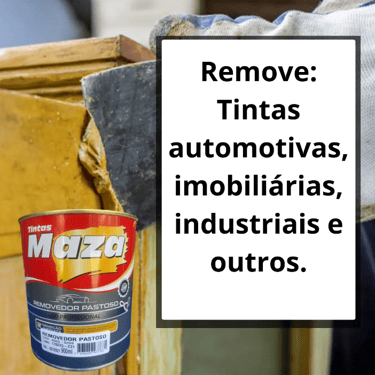 Maza remover pastoso for removing automotive, industrial, and architectural paints from wood.