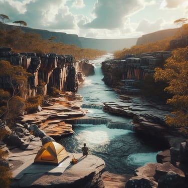 Chapada dos Veadeiros. (Imagem gerada através de IA)