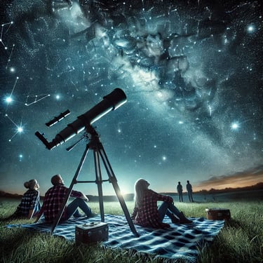 Observação de estrelas.
