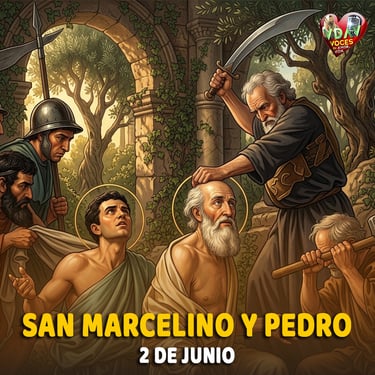 Santo de hoy 2 de junio Marcelino y Pedro, mártires (+ 304)