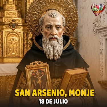 Santo de hoy 18 de julio. San Arsenio, Monje (+ 450)