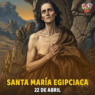 Santo de hoy 22 de abril. Santa María egipciaca, Penitente (s. V)