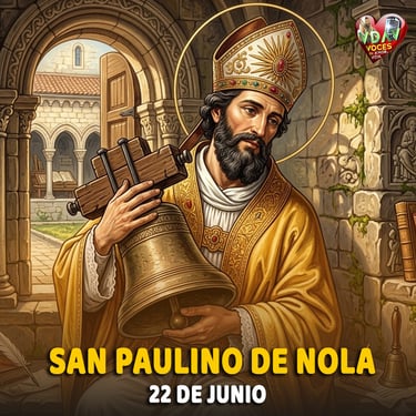 Santo de hoy 22 de junio. San Paulino de Nola, Obispo (+ 431)