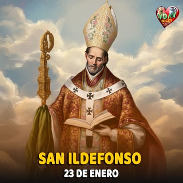 23 de enero. San Ildefonso, Arzobispo de Toledo (+667)
