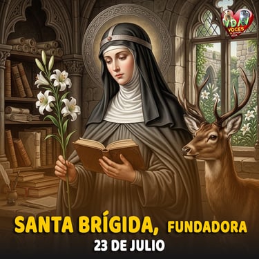 Santo de hoy 23 de julio. Santa Brígida, Fundadora (+ 1373)
