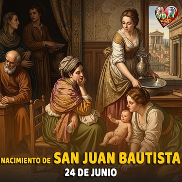 Santo de hoy 24 de junio. Nacimiento de San Juan Bautista