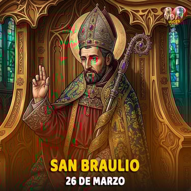 26 de marzo. San Braulio, Obispo (+ 651)