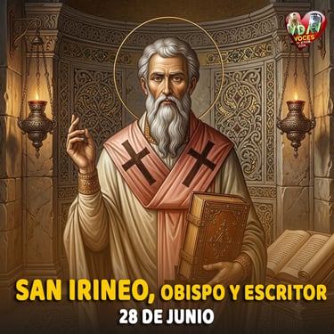Santo de hoy 28 de junio. San Irineo, Obispo y escritor (+ 203)