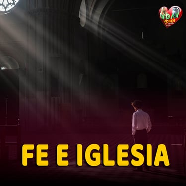 Joven en la iglesia en el sitio web voces de amor y vida