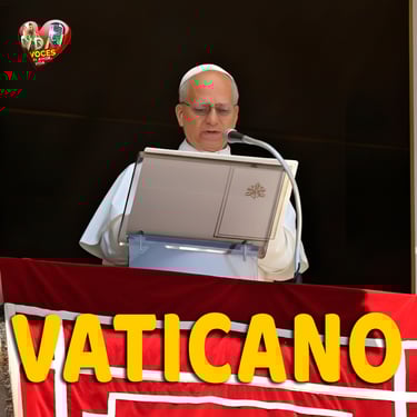 El papa Leon XIV en la sección del Vaticano de la página Voces de amor y vida