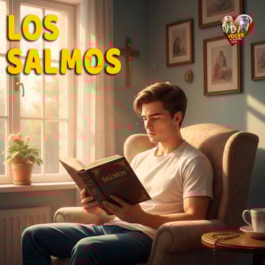 Joven leyendo los salmos en el sitio web voces de amor y vida