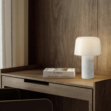 Study Table Lamp in Marble