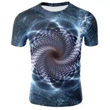 T-shirt με ολική εκτύπωση σε χρήση από πελάτη