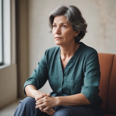 A smiling homeowner standing outside their house, looking relieved and hopeful.
