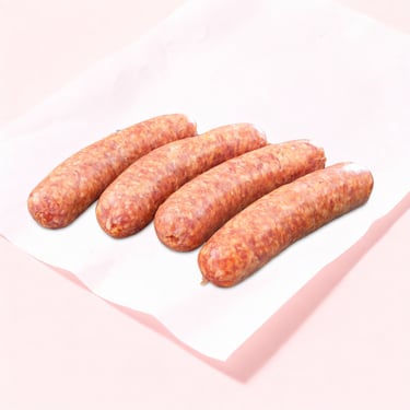 Saucisses de veau tendres et savoureuses, viande sélectionnée