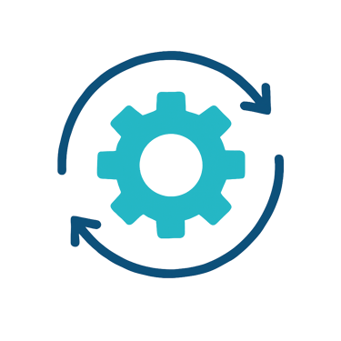Ícone de retrofit e modernização de chillers e sistemas de água gelada.